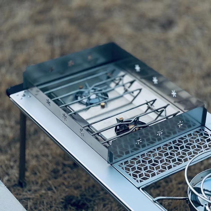 诧祭户外igt炉头挡风板一二三单元gs450挡风板适合sp款喜登乐框架