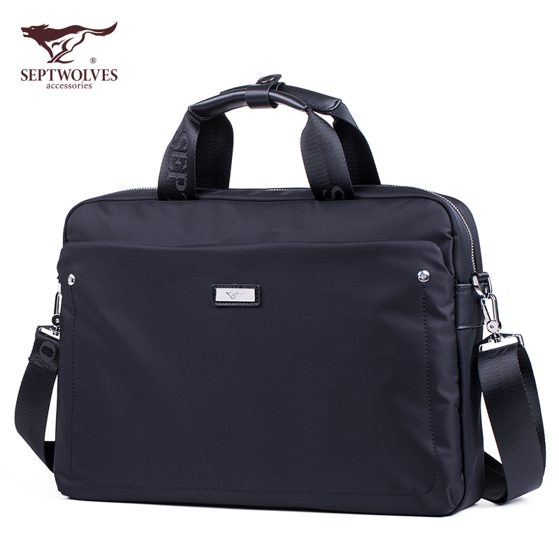 手提包男 七匹狼牛津布电脑包青年休闲包旅行公文包大容量背包男,箱包皮具/热销女包/男包,男士包袋,淘宝优惠券,粉丝福利购,淘宝优惠卷