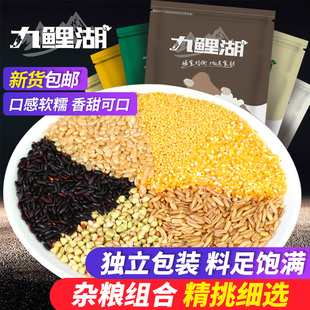 黑米燕麦米糙米小米玉米糁荞麦米 3000g 九鲤湖 糙米杂粮组合