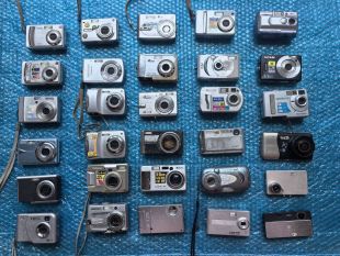 报废相机 二手数码相机拍得丽 理光坏的不能用的抵账充数机