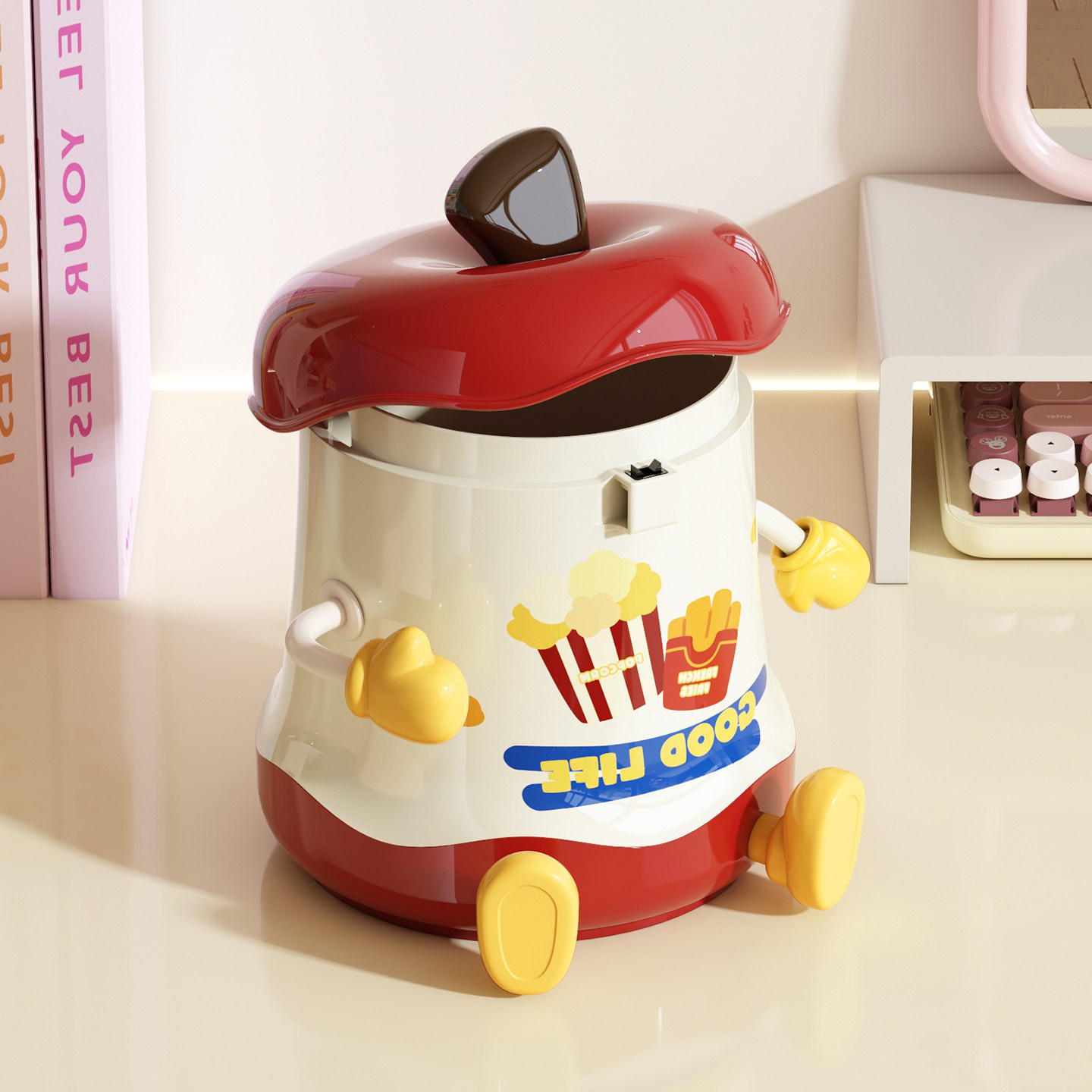 高颜值可爱桌面垃圾桶