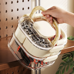 五金工具收纳箱螺丝配件零件钻头元件塑料分类家用多层手提整理盒