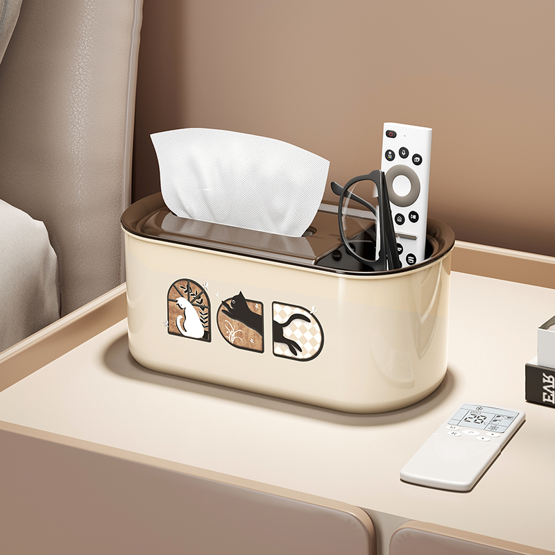 中古风卧室床头纸巾盒