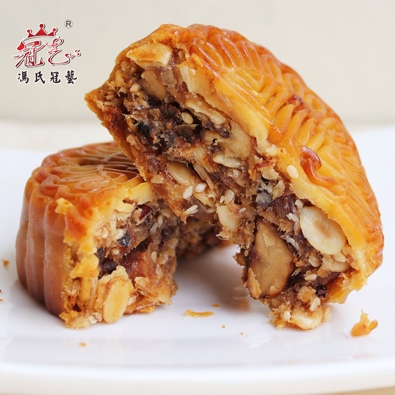 广西钦州冠艺五仁叉烧月饼散装