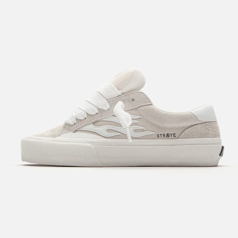 北美潮牌直邮Straye LOGAN PUFF CREAM奶油白时尚休闲滑板男女鞋