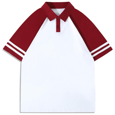 纯棉翻领班服定制T恤六年级短袖运动会印LOGO初中小学生毕业班服