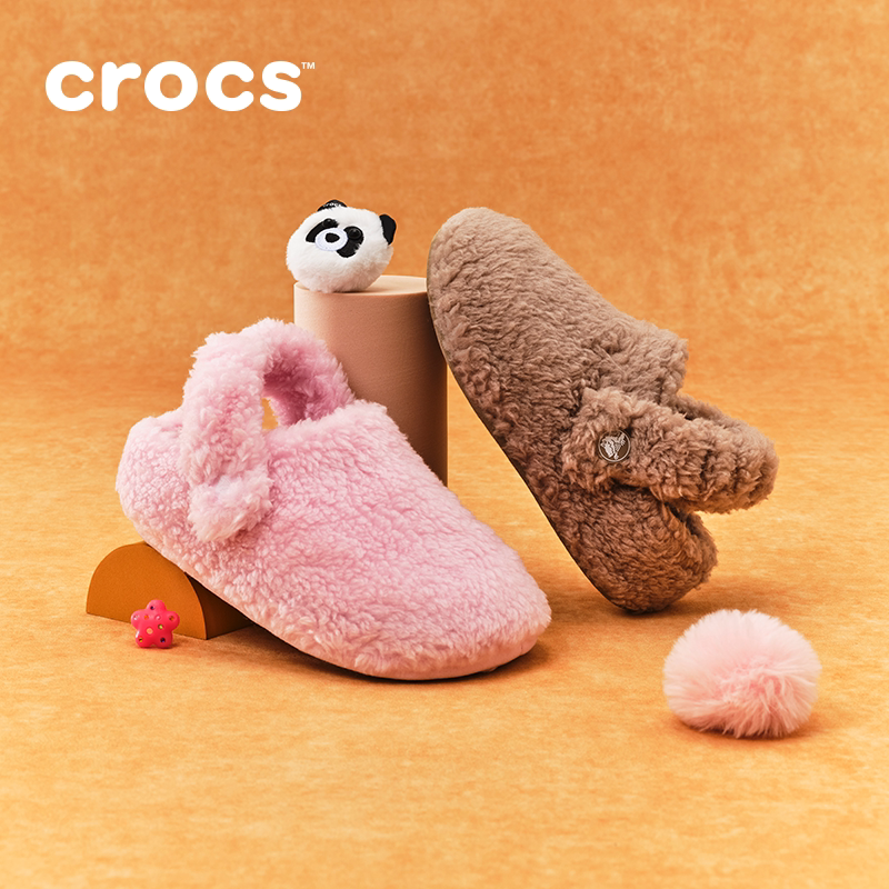 经典暖绒棉拖Crocs家居拖鞋秋冬