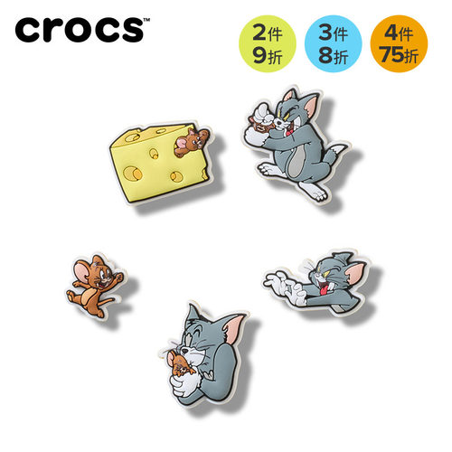 Crocs卡骆驰配饰智必星洞洞鞋鞋花 汤姆和杰瑞五件套