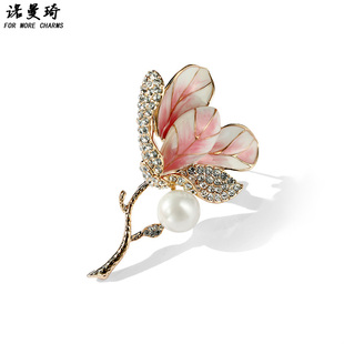 女王节礼物木棉花胸针奢华大气胸花外套别针开衫大衣韩国配饰气