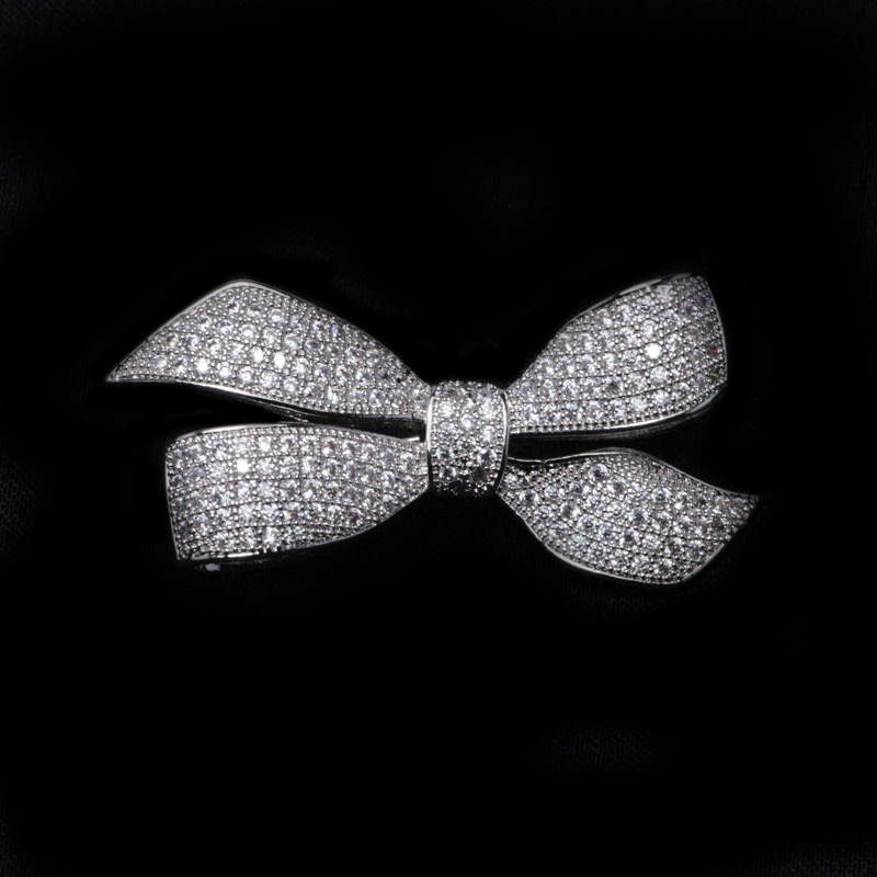 Broche femme en Zircon diamant - Ref 1188243 Image 4