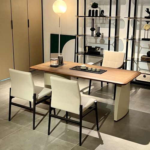 新中式禅意茶桌椅组合现代高级感实木功夫泡茶台办公室泡茶桌定制