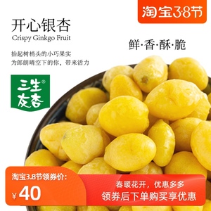 三生友杏开心银杏仁即食银杏果开心白果徐州特产零食四种口味500g
