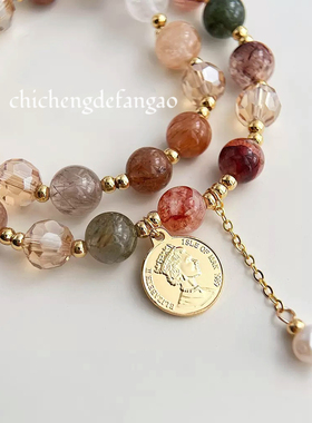 吃撑的梵高原创手作天然石设计感手串复古气质水晶首饰礼物礼品