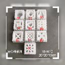 新款 背景墙隔断镂空多孔空心砖塑料模 九宫格网红空心砖水泥模具