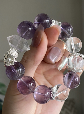 【双子座】能量手串【花仙子】天然玻利维亚紫水晶智慧贵人