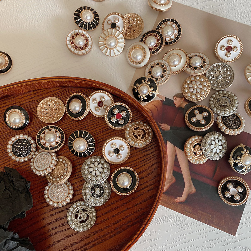 钮扣manual◆复古名媛粗花呢