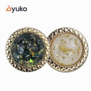 法式轻奢金属圆形纽扣衬衣扣简约开衫毛衣精致扣子中式马甲手缝扣