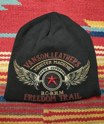 VANSON刺绣针织帽刺绣冷帽老板疯了清仓价