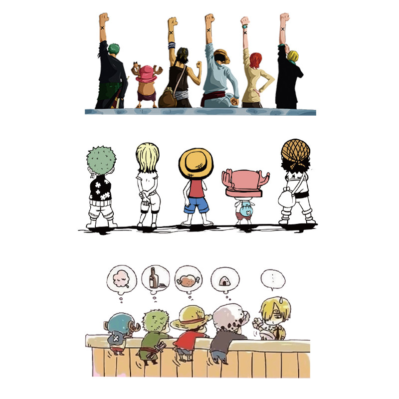 海贼王路飞印花衣服热转印烫画