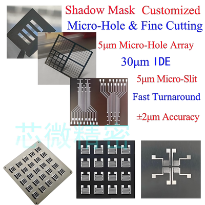 Metal Masks & Shadow Masks Laser Cutting IDE Micromachining