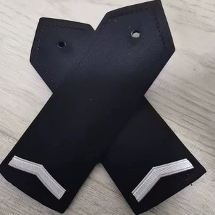 安保标志学员学生一拐套筒肩章实习辅助二拐弧形硬布简章肩牌