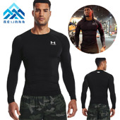 UA安德玛男长袖 1257471 训练健身服跑步速干紧身衣运动T恤1361524