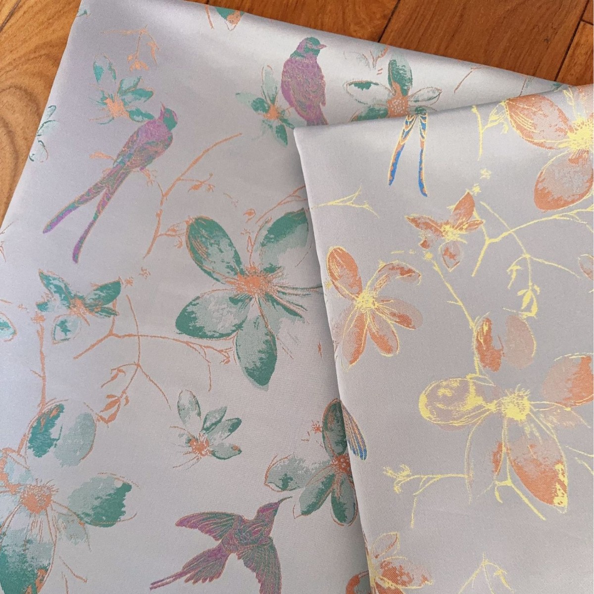 喜上眉梢新中式仿宋锦色织提花面料 国风马甲旗袍连衣裙箱包抱枕