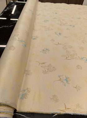 【织光絮羽纹】螺钿真丝宋锦140门幅40姆米 半米链接 不退货