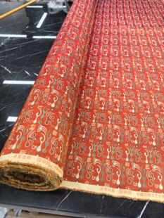 【王侯合婚】全真丝胡德银正品钢印蜀锦140门幅43姆米 半米链接