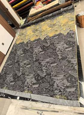 【亭台楼阁】织金真丝宋锦140门幅40姆米 半米链接 不退货