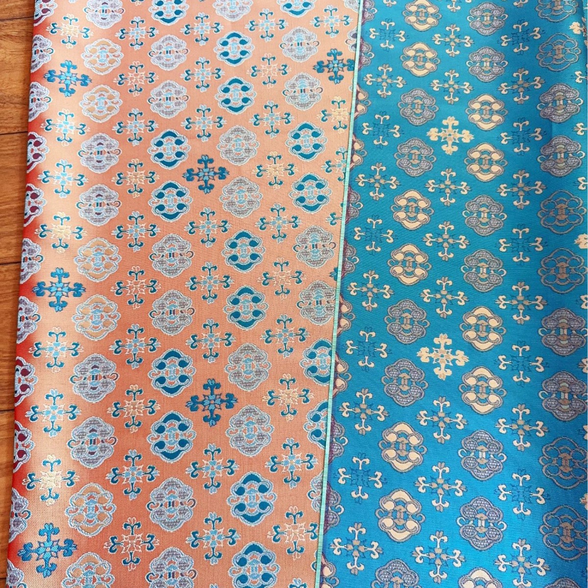 称心如意经典仿蜀锦提花织锦缎面料 新中式马甲旗袍茶席箱包抱枕