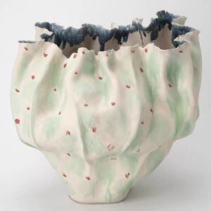 景德镇手工山间青风陶瓷花瓶侘寂风民宿样板间客餐厅插花器