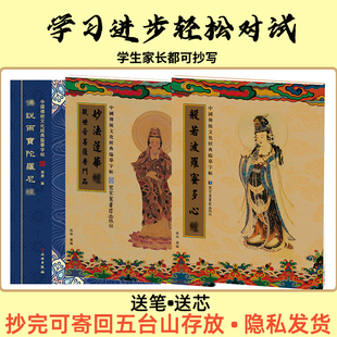 反复温习好好学习雨宝硬笔普门行愿品手抄写本描红卷可寄回字帖