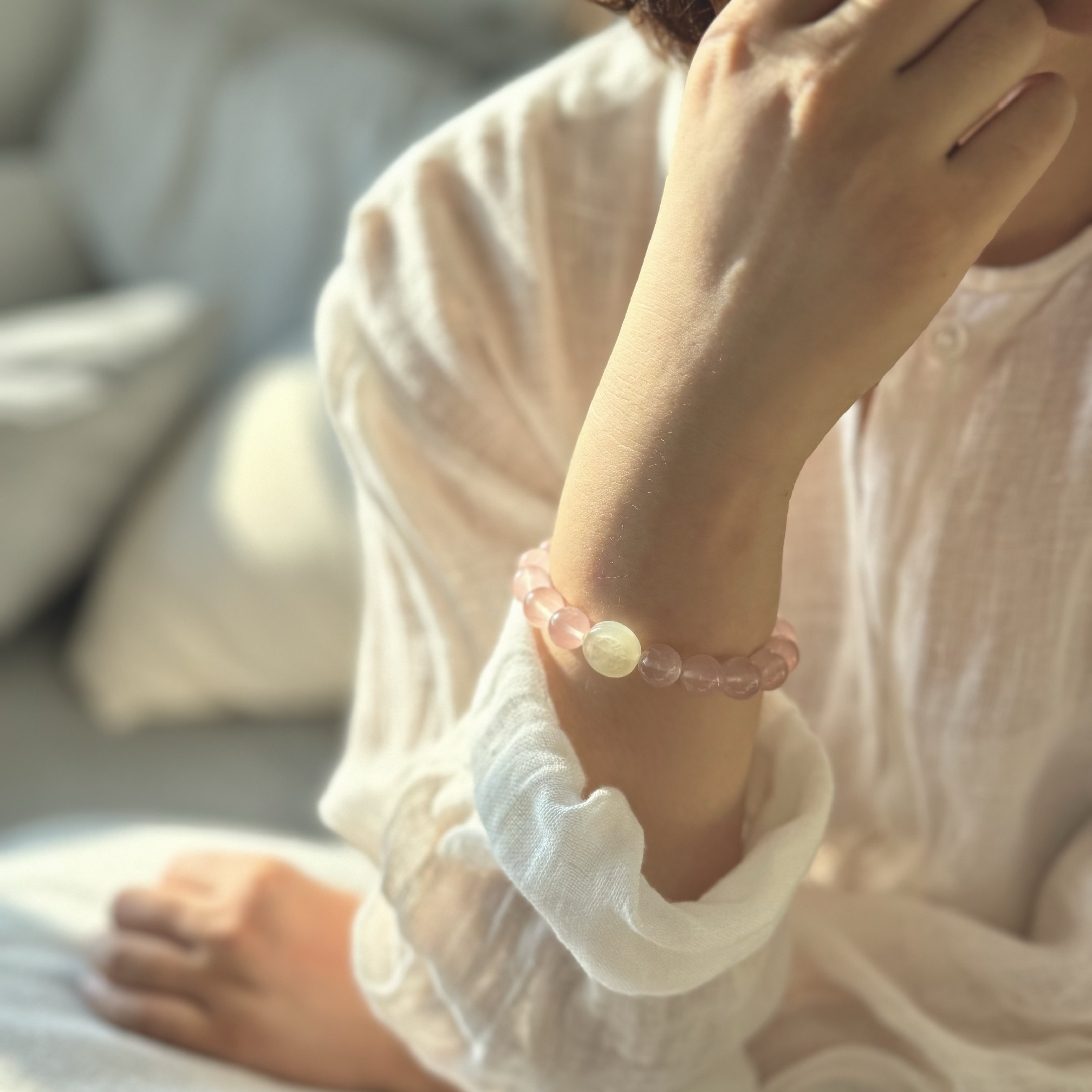 曦光里【麒麟送宝】祥瑞/收获 小众高端天然粉水晶和田玉手串礼物,饰品/流行首饰/时尚饰品新,手饰/手串,淘宝优惠券,粉丝福利购,淘宝优惠卷