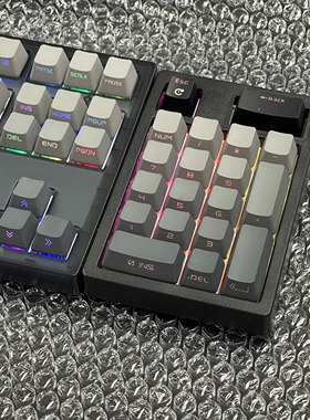 MK870黑曜石小数字键盘客制化套件19键机械键盘RGB热插拔三模2.4G