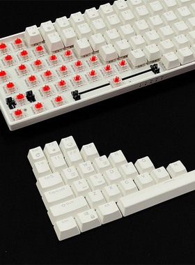 RK100/860原装黑色白色ABS键帽OEM高度配件支持96/98配列机械键盘