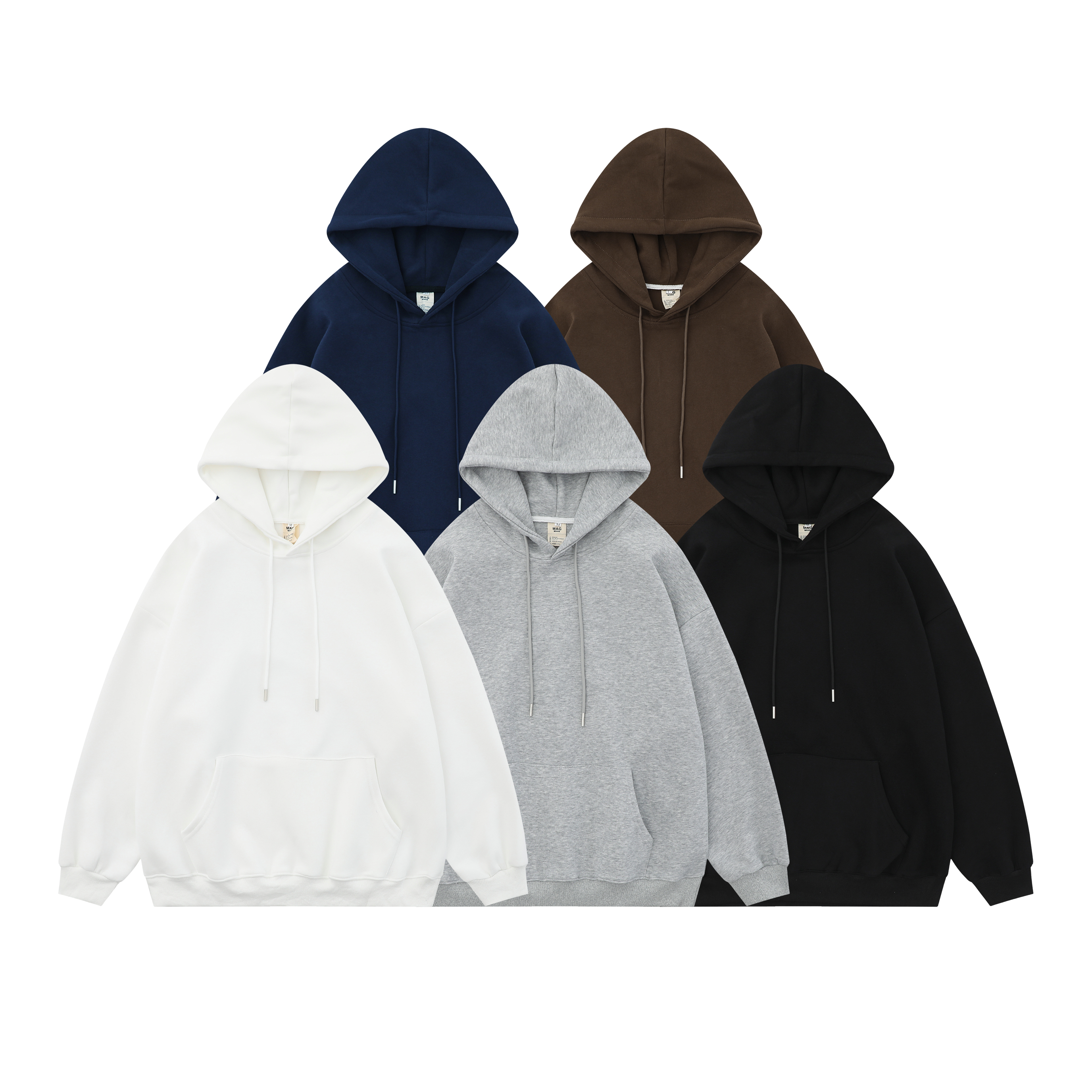 苏大恒韩系秋冬ins休闲宽松加厚百搭纯色连帽套头卫衣