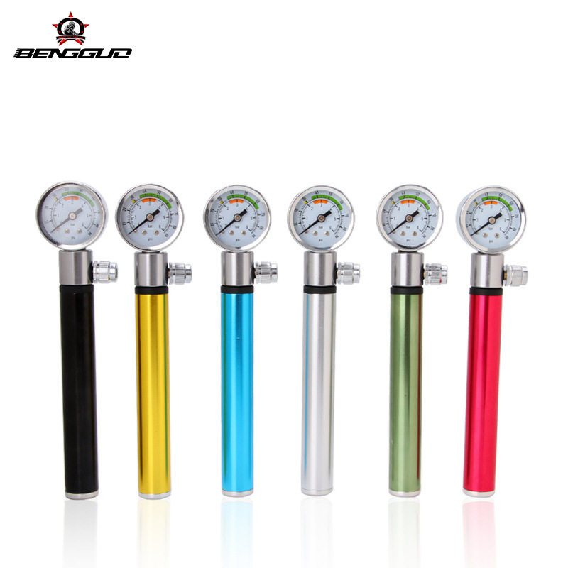 者自行车手动迷你气压打气筒山地车气筒自行车户外骑行便携打气筒