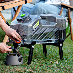 户外水桶带龙头露营家用储水纯净矿泉水山泉水桶车载大容量蓄水箱