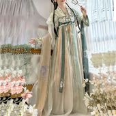 套装 中国风改良超仙气古装 夏季 汉虞葵唐制齐胸襦裙汉服女新款