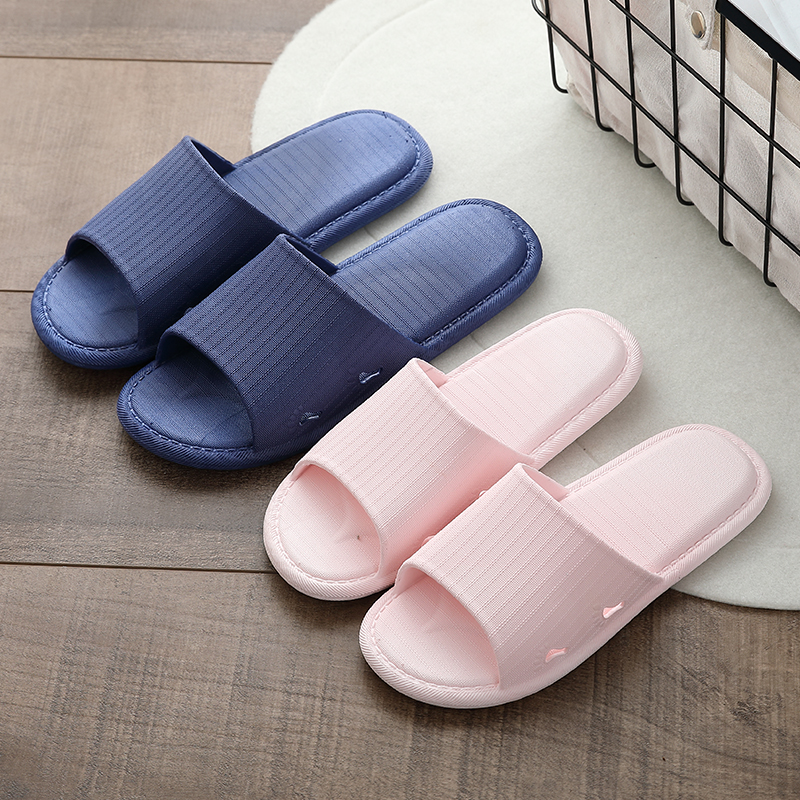 条纹夏季新款防滑软底家居拖鞋