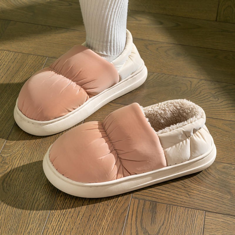 女士秋冬棉拖鞋厚底居家软底保暖