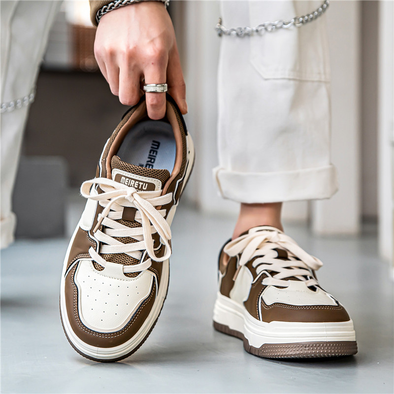 莆田男鞋冬季潮牌高级感休闲板鞋青少年韩版百搭低帮软底运动潮鞋