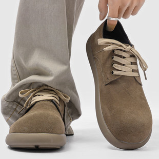 男鞋2026新款春季翻毛皮勃肯鞋百搭男士休闲大头皮鞋运动软底潮鞋