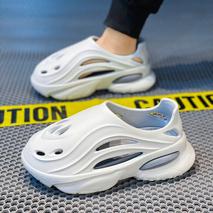 开车两用防滑防臭溯溪沙滩凉鞋 洞洞鞋 外穿踩屎感运动拖鞋 男款 夏季