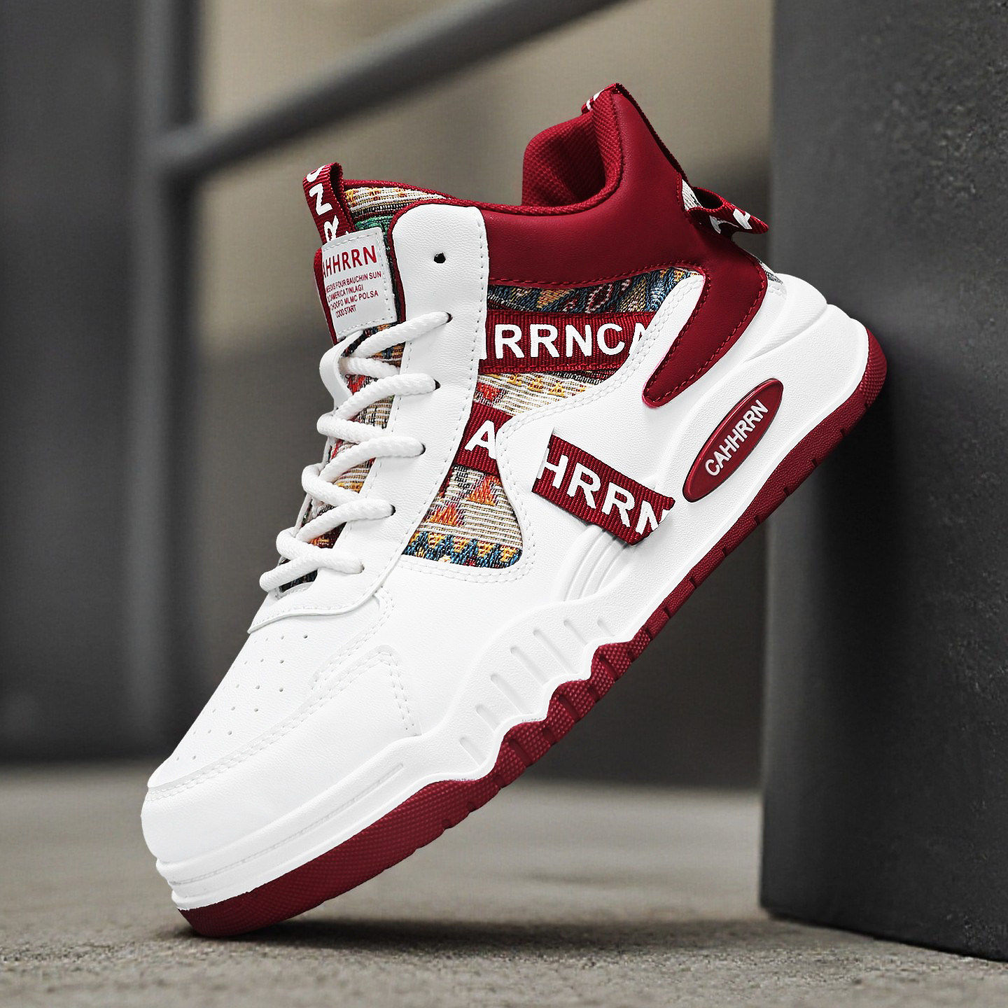 帆布高帮男鞋2026新款春季学生大码45板鞋休闲运动厚底增高小白鞋,流行男鞋,帆布鞋,淘宝优惠券,粉丝福利购,淘宝优惠卷