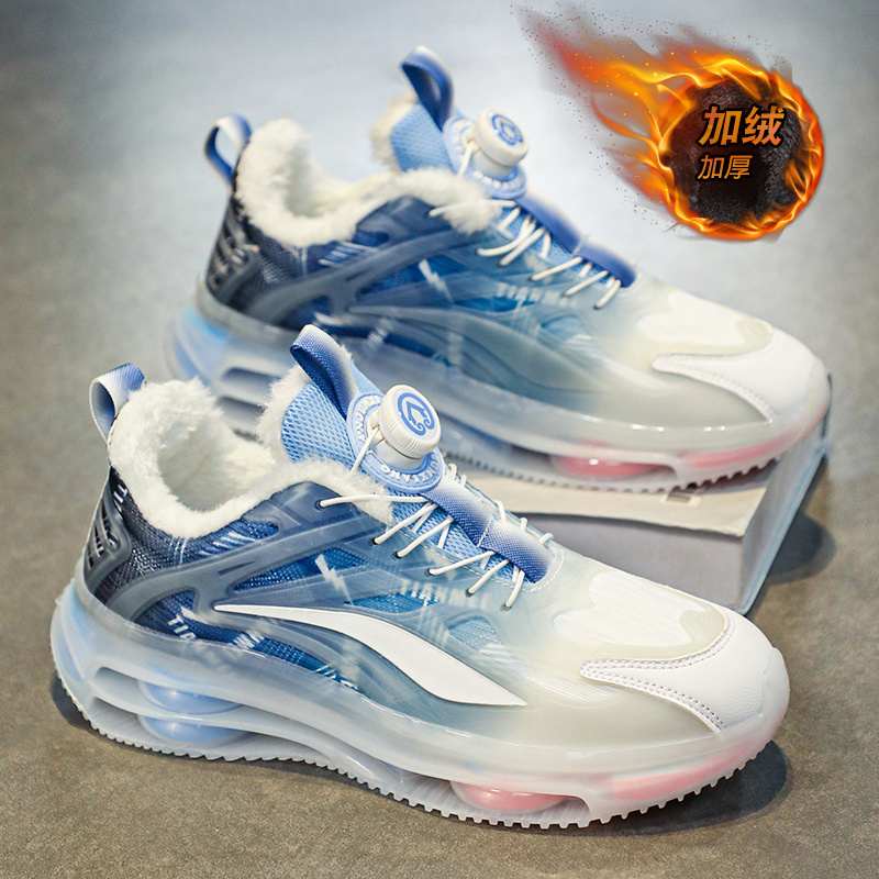 国潮男鞋冬季加绒保暖棉鞋