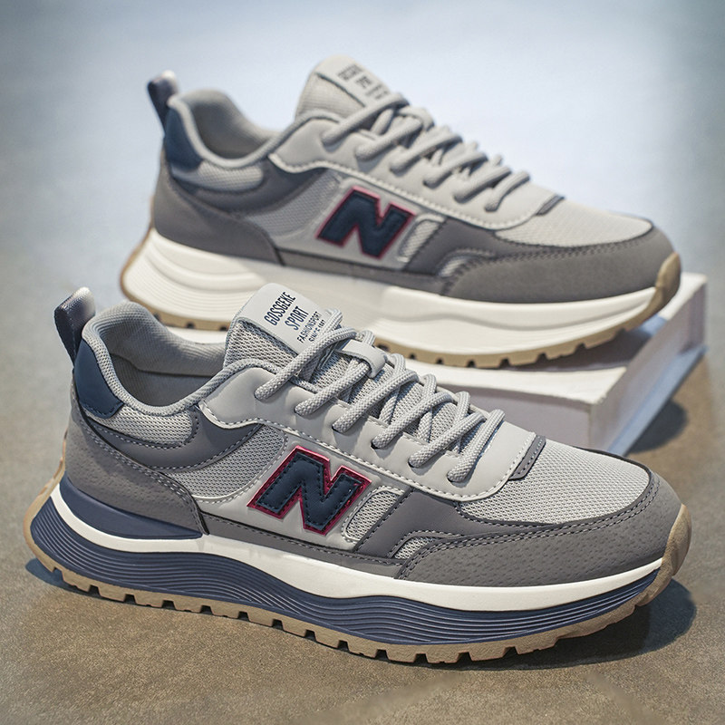 莆田男鞋2026新款春季男士潮牌高级感厚底增高潮鞋户外运动老爹鞋