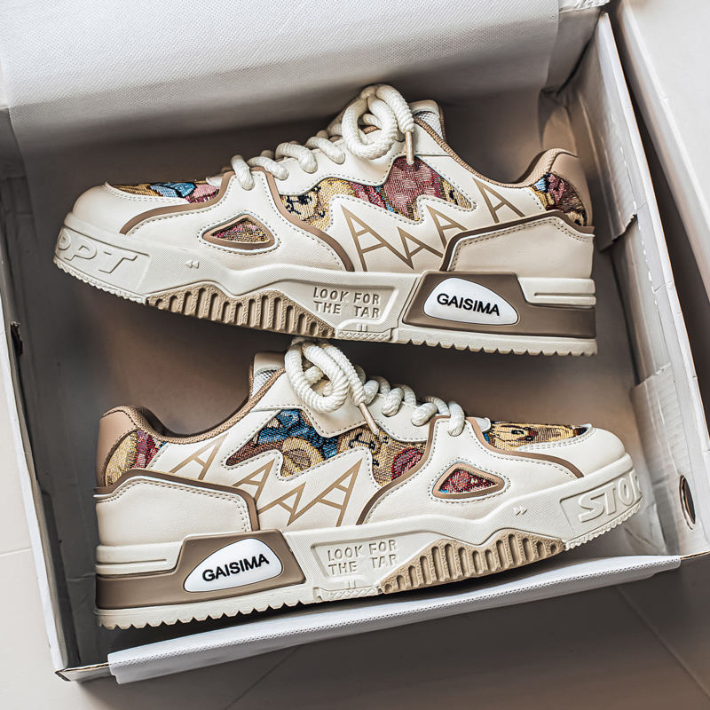 男鞋2025新款冬季青少年小众高级感休闲板鞋增高软底运动小白潮鞋