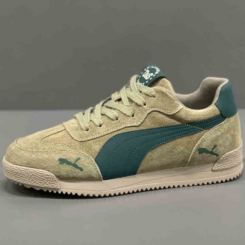 男鞋2025年冬季新款复古翻毛潮流百搭德训鞋软底运动上班休闲板鞋